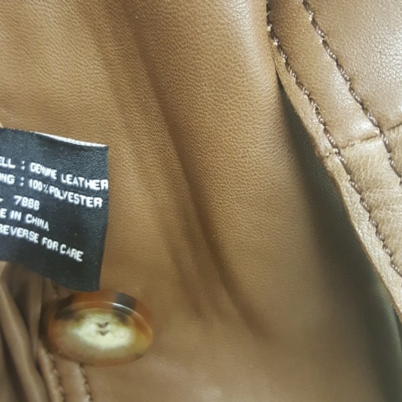 Brown Jones New York genuine leather jacket - Picture 8 of 8